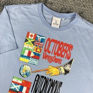 OVO October's Very Own Blue Graphic T Shirt Sz XL Short Sleeve RARE MEMBERS ONLY